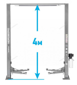 Подъемник двухстоечный Nordberg N4120H1E-4G_3+2_380 (4 т, верхняя синхронизация, с электростопорами, H=4 м, 380 В)